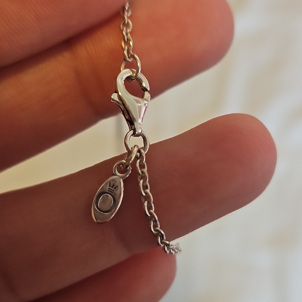 Pandora Sterling Silver Cable Chain Necklace 29.5  Inches - Picture 3 of 5